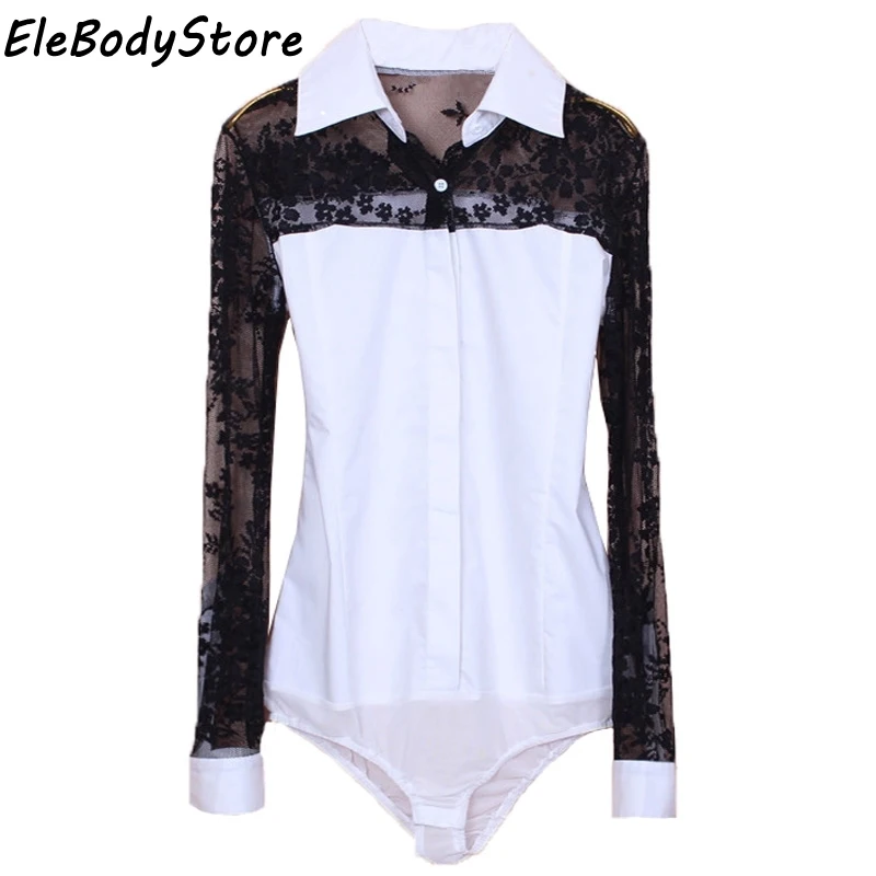 Blusas Blusa женская блузка с длинным рукавом Повседневная белая кружевная офисная