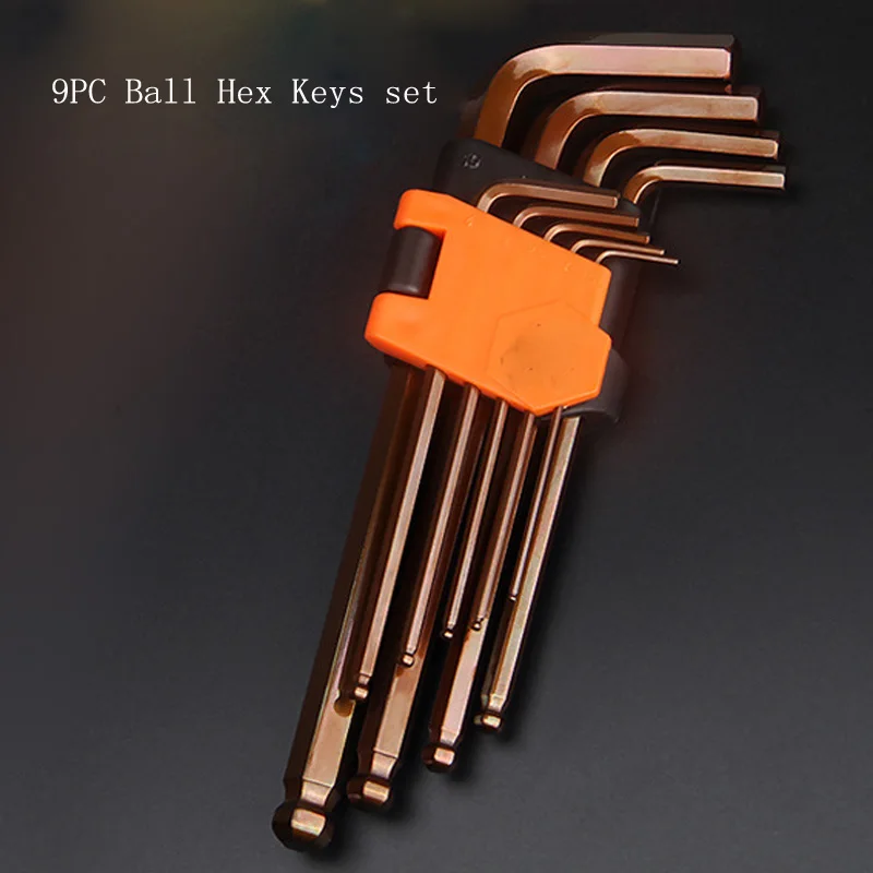 FREFOX 9PC Hex Keys set Universal Prefessional Medium Long ball End hex Keys S2 Metric Torque Wrench Spanner
FREFOX 9PC Hex Keys set Universal Prefessional Medium Long ball End hex Keys S2 Metric Torque Wrench Spanner