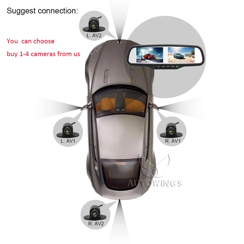 800*480 Car Rearview Mirror Monitor with Camera 4.3" DVR Video Player HD CCD Mini Car Front Side Rear View Backup Parking Camera
800*480 Car Rearview Mirror Monitor with Camera 4.3" DVR Video Player HD CCD Mini Car Front Side Rear View Backup Parking Camera