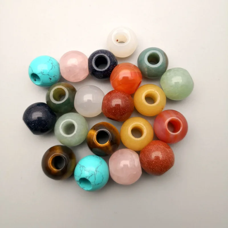 Fashion mixed natural stone big hole beads for Jewelry making 16MM 20pcs charm bracelet Earrings accessories wholesale
Fashion mixed natural stone big hole beads for Jewelry making 16MM 20pcs charm bracelet Earrings accessories wholesale