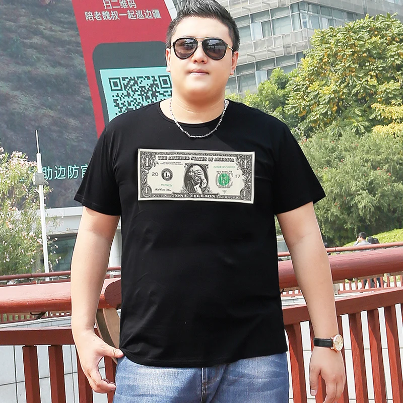 86Summer plus size fat male t shirt 8xl 6xl 7xl cotton o-neck collar hiphop short-sleeve men t-shirt dollar print
86Summer plus size fat male t shirt 8xl 6xl 7xl cotton o-neck collar hiphop short-sleeve men t-shirt dollar print