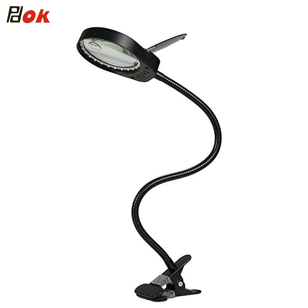 3X10X LED Magnifying Glass Light 5W Magnifier 97mm Dia Lens 38 LEDs For Reading,Embroidering,Inspection Clip-on Table lamp
3X10X LED Magnifying Glass Light 5W Magnifier 97mm Dia Lens 38 LEDs For Reading,Embroidering,Inspection Clip-on Table lamp
