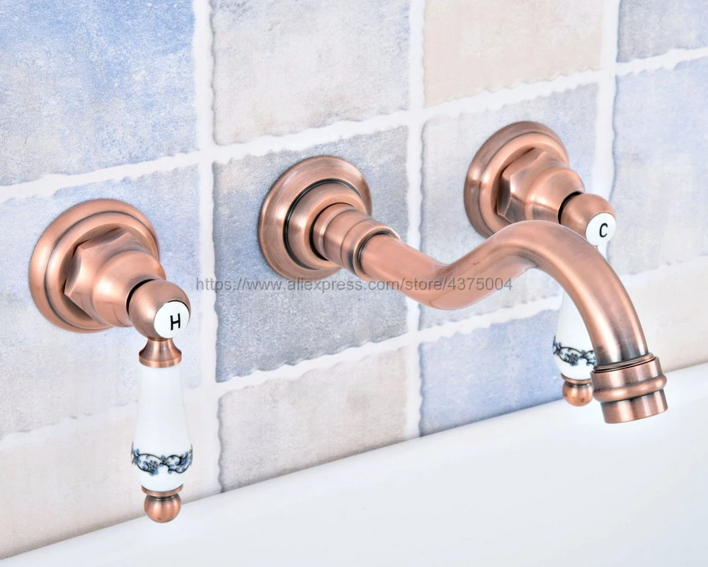 Antique Red Copper Antique Red Copper Lavatory Bathroom Vanity Faucet Wall Mounted Double Handles Basin Sink Mixer Tap Nsf523
Antique Red Copper Antique Red Copper Lavatory Bathroom Vanity Faucet Wall Mounted Double Handles Basin Sink Mixer Tap Nsf523