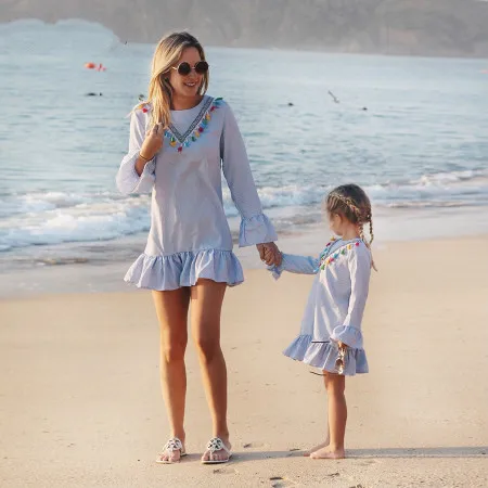 Mum and Daughter Clothes Mom and Daughter Dress Long Sleeves Mother Kids Mom and Daughter Dress Striped 2019 Summer Wear
Mum and Daughter Clothes Mom and Daughter Dress Long Sleeves Mother Kids Mom and Daughter Dress Striped 2019 Summer Wear