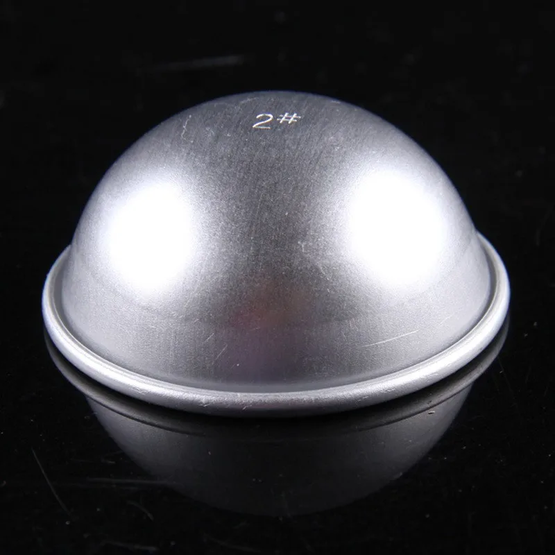 

300pcs 3 Sizes S M L DIY Fashion 3D Aluminum Alloy Ball Sphere Bath Bomb Mold Cake Pan Tin Baking Pastry Mould lin4101