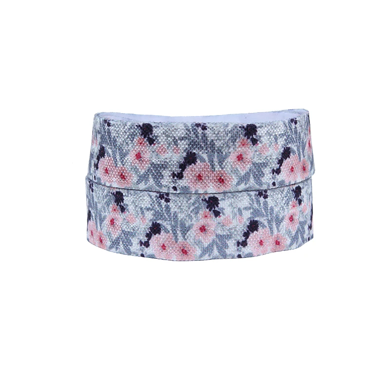 Free shipping 50 yards per lot 15mm flower printed fold over elastic for hair ties
Free shipping 50 yards per lot 15mm flower printed fold over elastic for hair ties