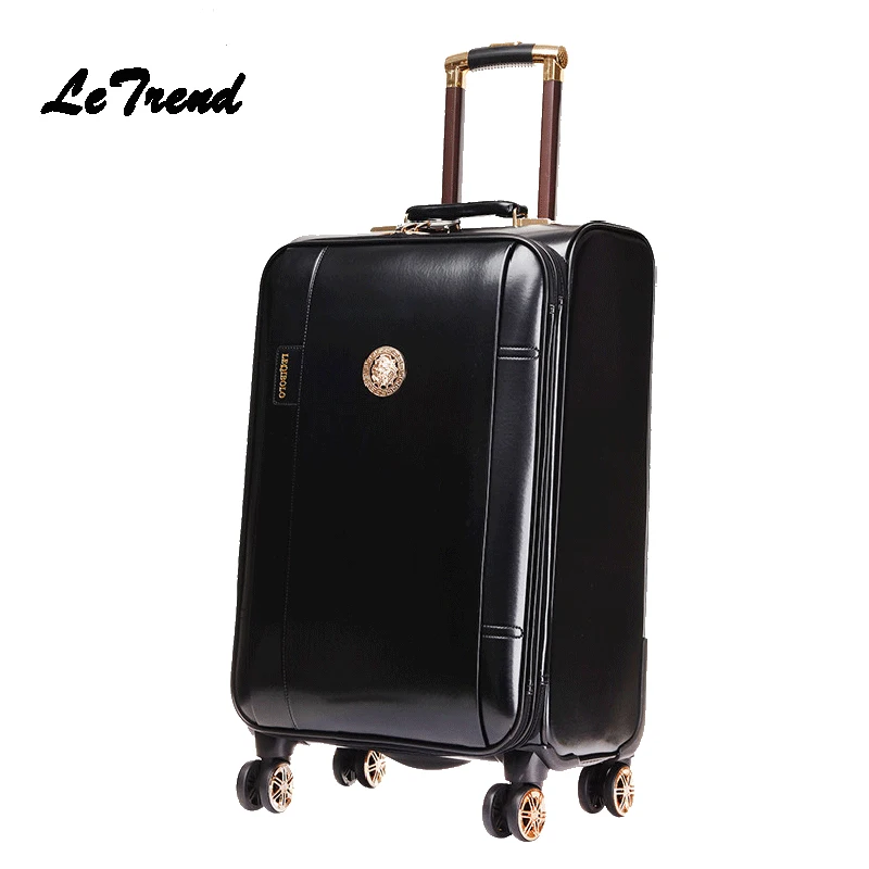 Letrend Business Leather Rolling Luggage Spinner Wheels Suitcases Men Trolley PU Korean Trunk Cabin Luggage Women Travel Bag 20'
Letrend Business Leather Rolling Luggage Spinner Wheels Suitcases Men Trolley PU Korean Trunk Cabin Luggage Women Travel Bag 20'