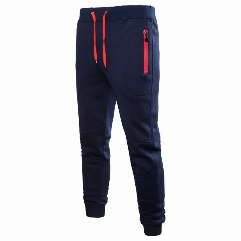Autumn and winter new European and American style men's casual trousers pocket zipper trousers men's belt with simple sweatpants
Autumn and winter new European and American style men's casual trousers pocket zipper trousers men's belt with simple sweatpants