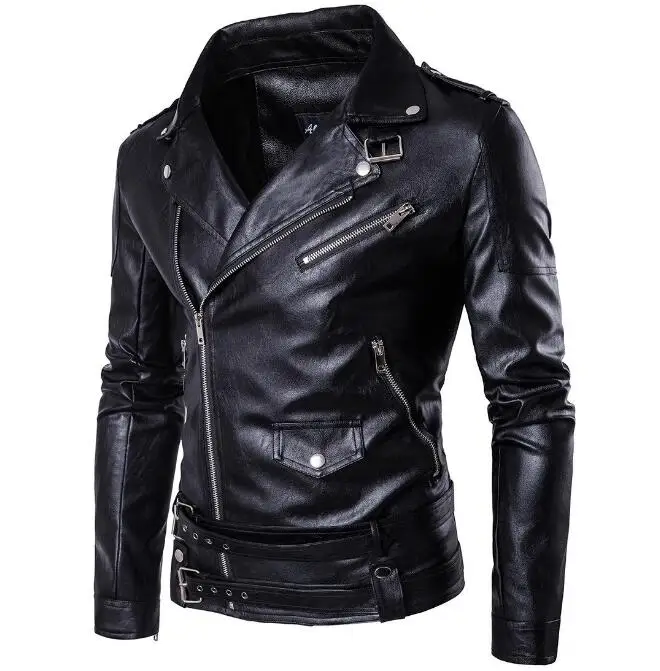 M-5XL HOT / Winter Men's New Fashion Motorcycle stand collar Slim PU leather jacket
M-5XL HOT / Winter Men's New Fashion Motorcycle stand collar Slim PU leather jacket