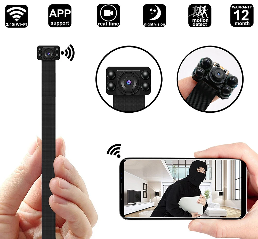 HD1080P Беспроводной Wi Fi мини Камера DIY модуль Поддержка 128 г Портативный с Батарея