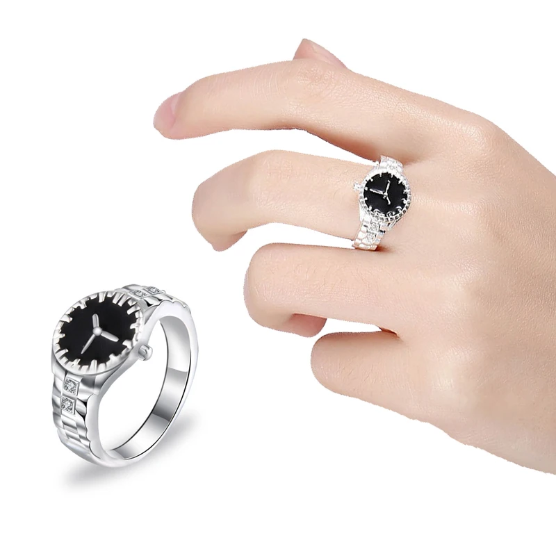 1PC Women Watch Ring Jewelry Girlfriend Gift Third Finger Girl Gift Innovation Shape Rings For Woman Fashion Creative
1PC Women Watch Ring Jewelry Girlfriend Gift Third Finger Girl Gift Innovation Shape Rings For Woman Fashion Creative