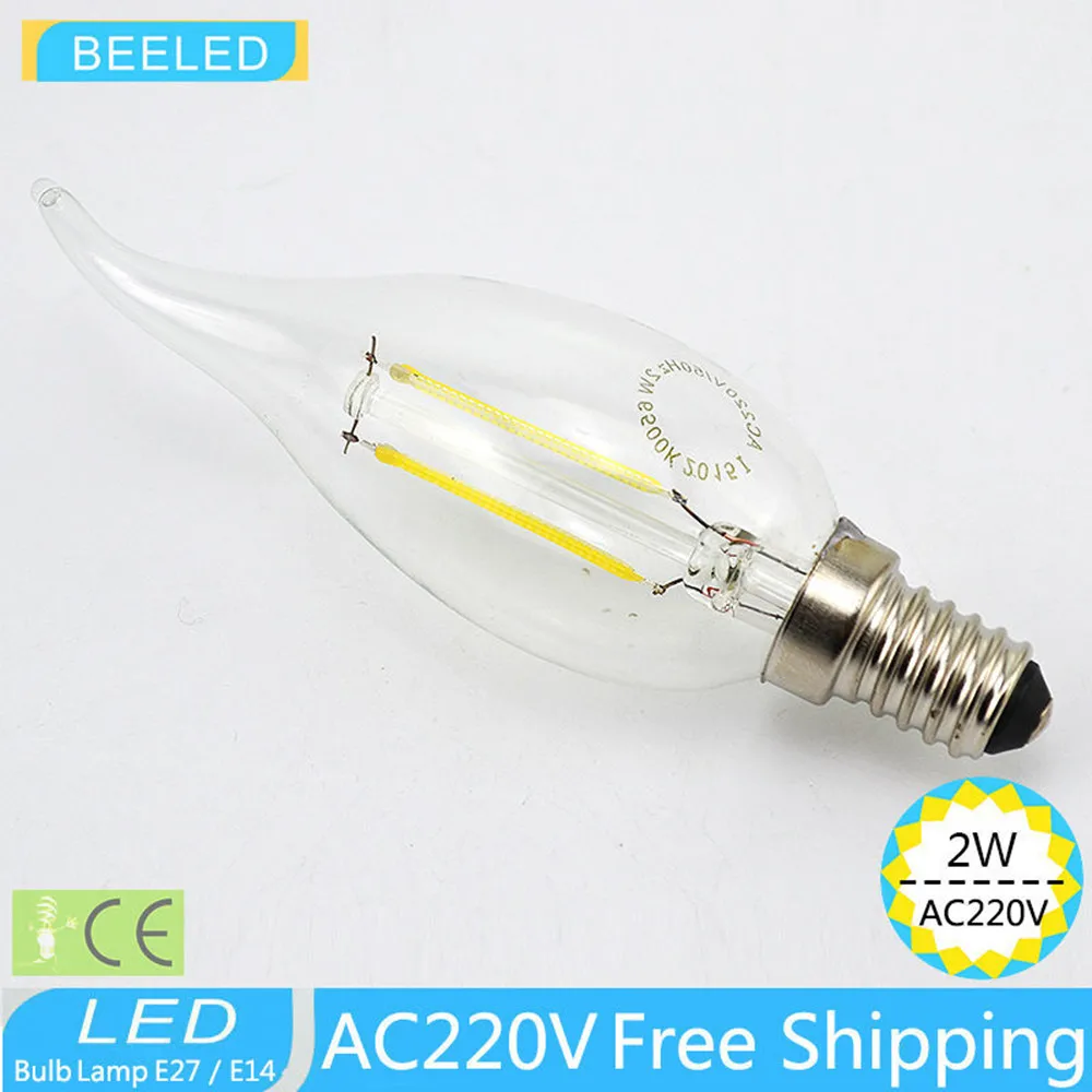 E14 Warm White Cool White LED Filament BULB Candle light 2700k Clear Glass LED Edison Bulb LED Light AC200-240V A60 CE 2W 4W
E14 Warm White Cool White LED Filament BULB Candle light 2700k Clear Glass LED Edison Bulb LED Light AC200-240V A60 CE 2W 4W
