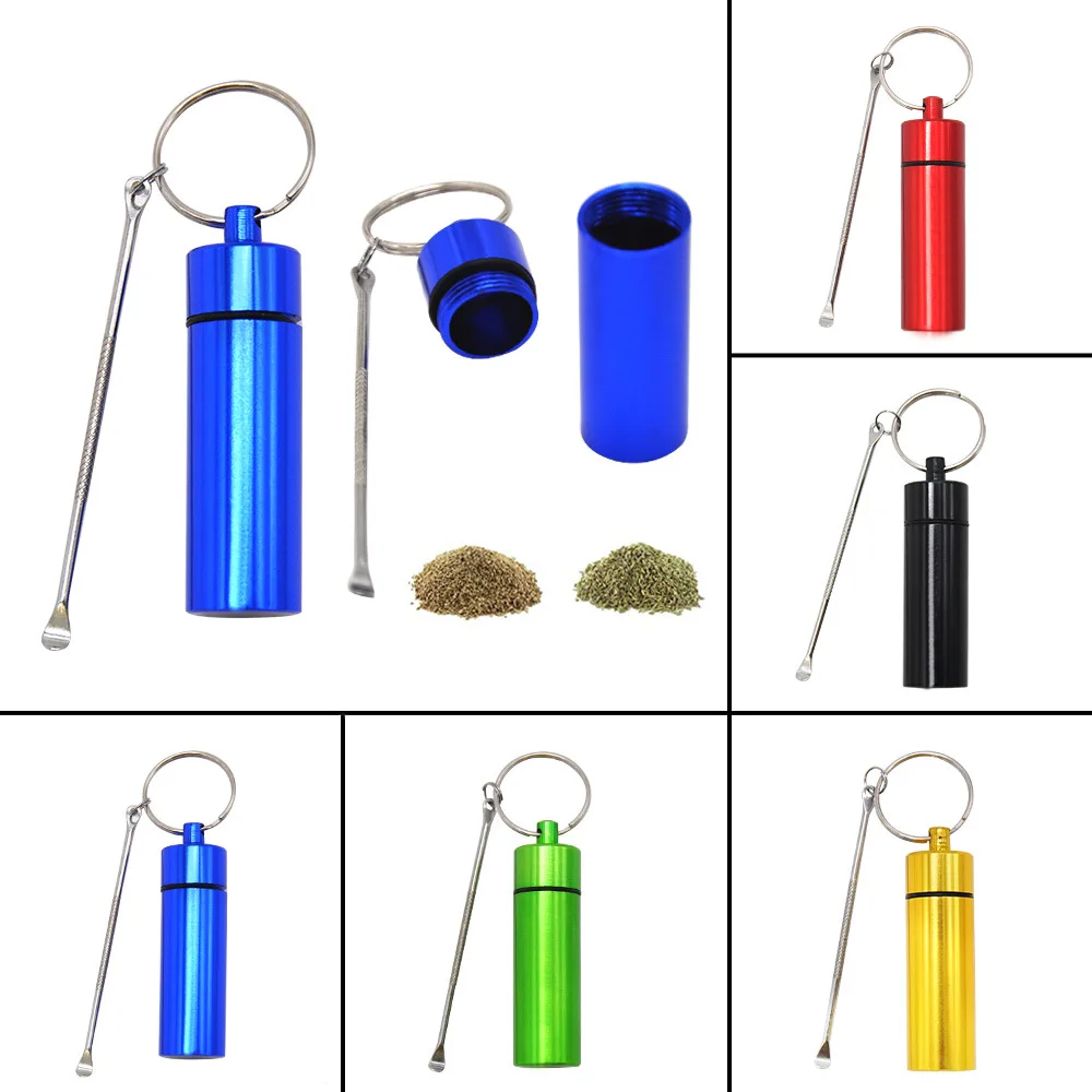1Pcs Hot New Tobacco Box Tobacco Seal Box And Spoon Metal Storage Bag Solid Color Key Ring Models Tobacco storage box
1Pcs Hot New Tobacco Box Tobacco Seal Box And Spoon Metal Storage Bag Solid Color Key Ring Models Tobacco storage box