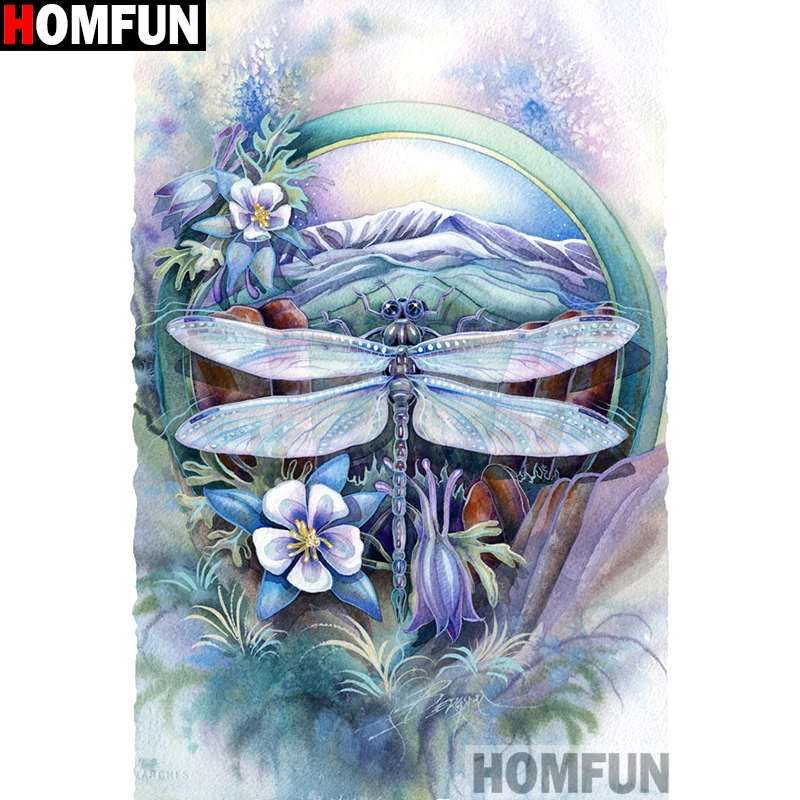 Алмазная 5D Вышивка HOMFUN A14417 картина цветочный сад с полными квадратными/круглыми