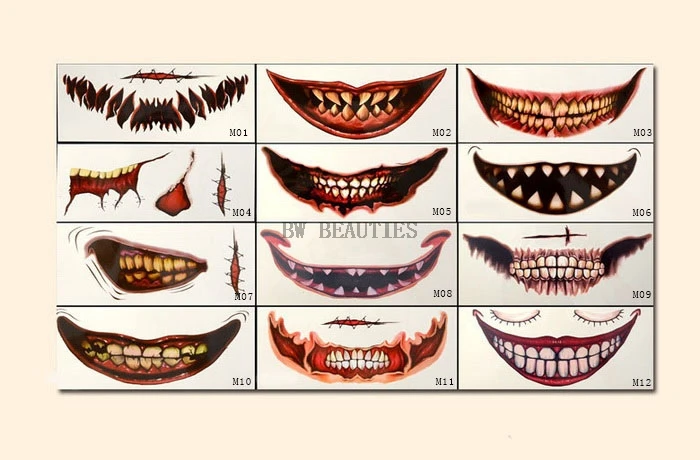 1000Pcs/Lot American Horror Storry Makeup Temporary Tattoo for Sugar Skull Sticker Free Shipping
1000Pcs/Lot American Horror Storry Makeup Temporary Tattoo for Sugar Skull Sticker Free Shipping