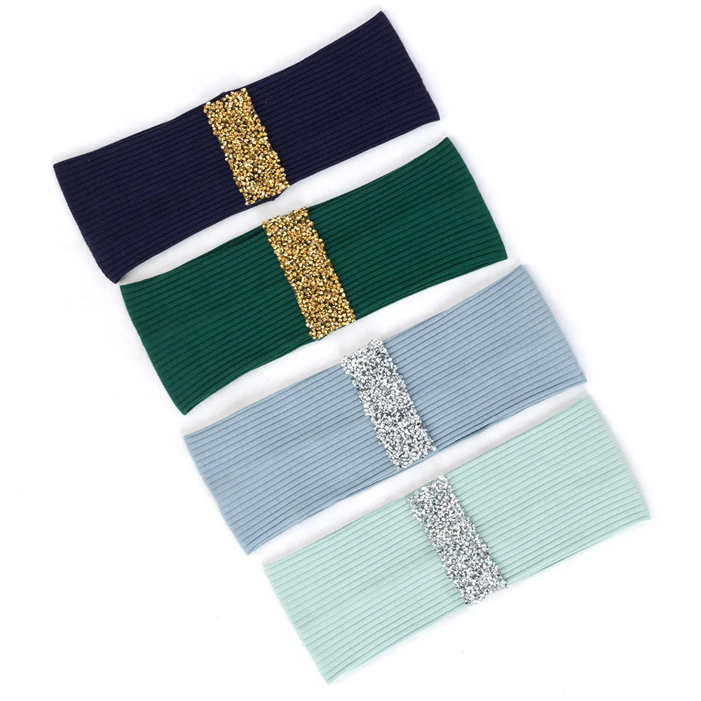 Women Ribbed Cotton Flat Stretchy Headband Striped Turban Girls Rhinestones Hair Accessories Female Hairband Head Wrap AT025
Women Ribbed Cotton Flat Stretchy Headband Striped Turban Girls Rhinestones Hair Accessories Female Hairband Head Wrap AT025