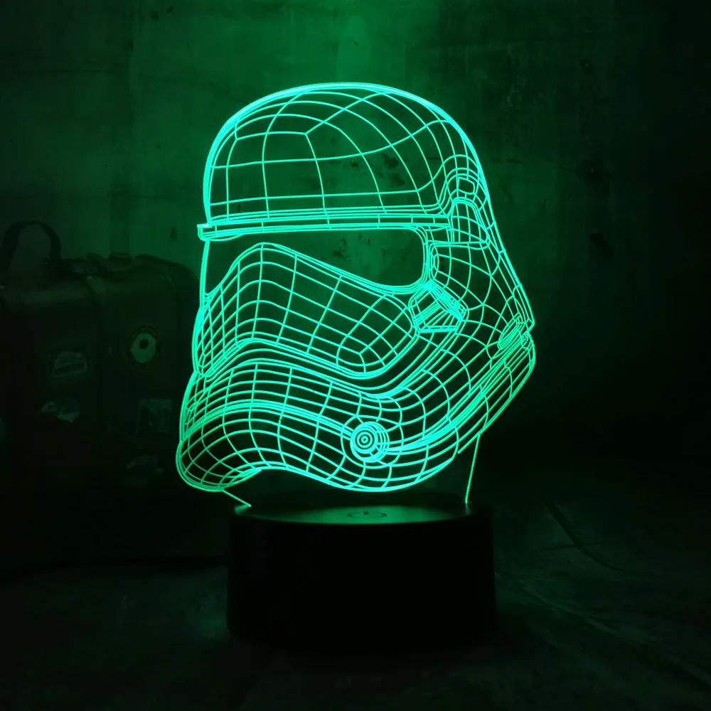 Новинка футболка "Звездные войны" имперский Штурмовик 3D RGB светодиодный