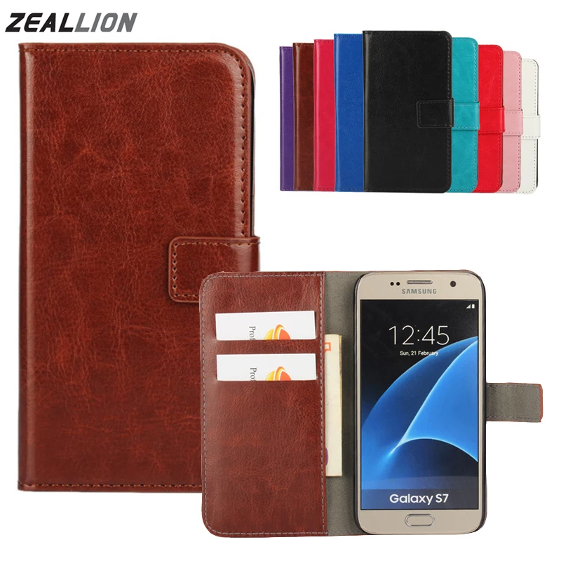 Zeallion чехол для самсунга Galaxy S3 S4 S5 S6 S7 S8 Edge J1 J3 J5 J7 A3 A5 2016 2017 ЕС и США откидной Чехол из