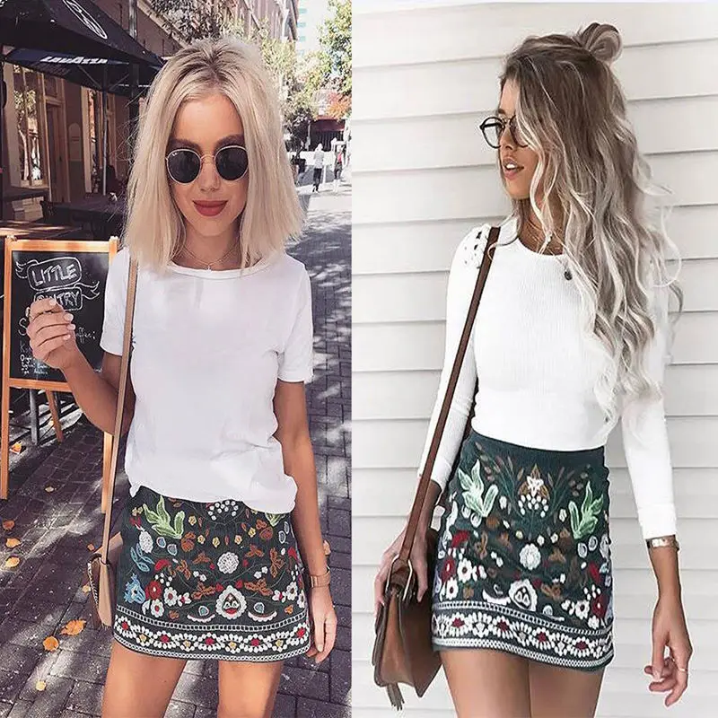 Fashion Women Summer Floral Print Casual Summer Straight Short Mini High Waist Skirt
Fashion Women Summer Floral Print Casual Summer Straight Short Mini High Waist Skirt