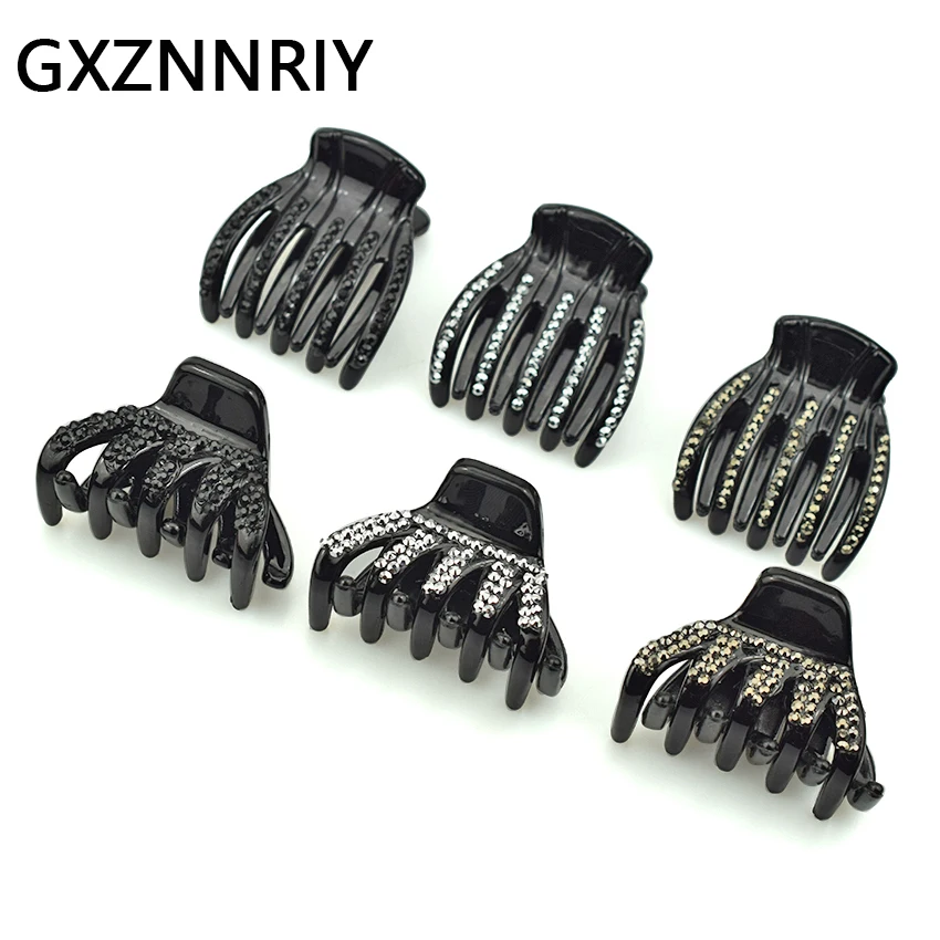 Black Hair Claw Clips for Women Accessories Girls Rhinestone Crab Hairclip Korean Style Female Plastic Claws Clip Headwear Gifts
Black Hair Claw Clips for Women Accessories Girls Rhinestone Crab Hairclip Korean Style Female Plastic Claws Clip Headwear Gifts