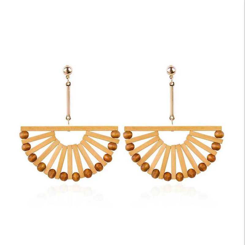 new retro big wood fan stud earrings for women Bohemia personality stud earrings fashion statement jewelry gifts Accessories
new retro big wood fan stud earrings for women Bohemia personality stud earrings fashion statement jewelry gifts Accessories