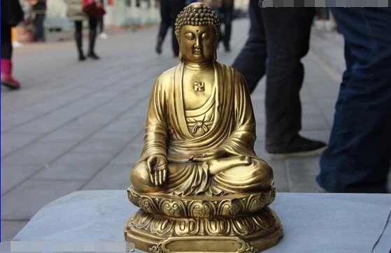 12“ Chinese Classic Copper Brass Buddhism Temple Amitabha Tathagata Buddha Statue
12“ Chinese Classic Copper Brass Buddhism Temple Amitabha Tathagata Buddha Statue