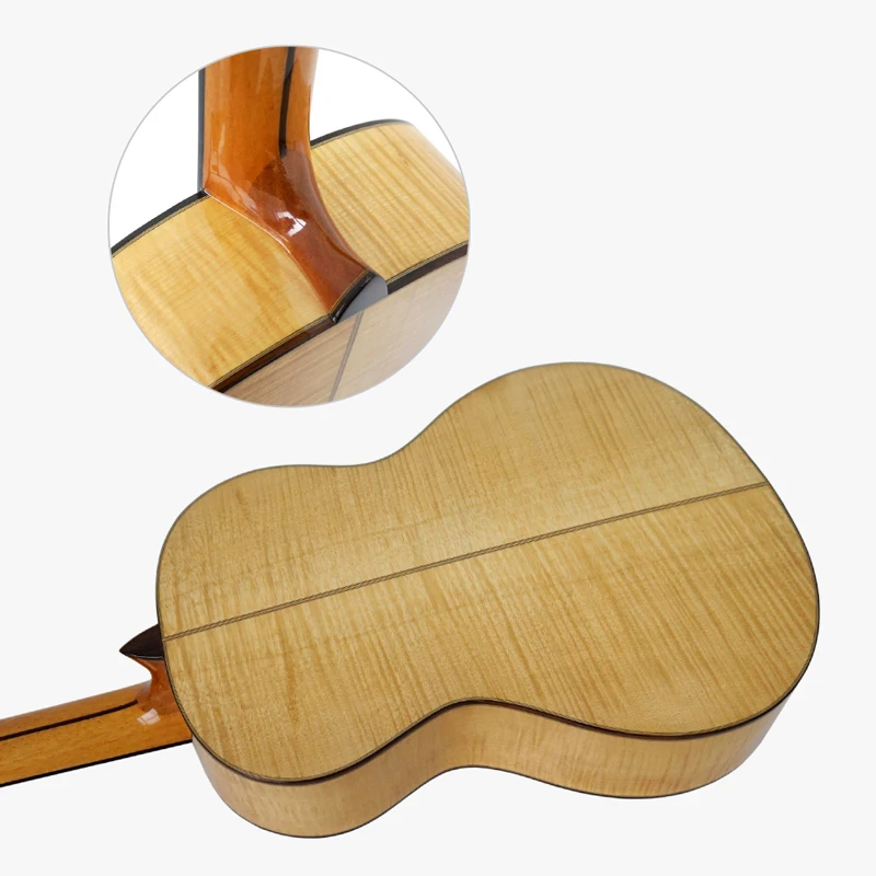 Aiersi Brand Professional Grade Handmade Spanish Skill All Solid Flame Maple Classical Guitar SC100F
Aiersi Brand Professional Grade Handmade Spanish Skill All Solid Flame Maple Classical Guitar SC100F