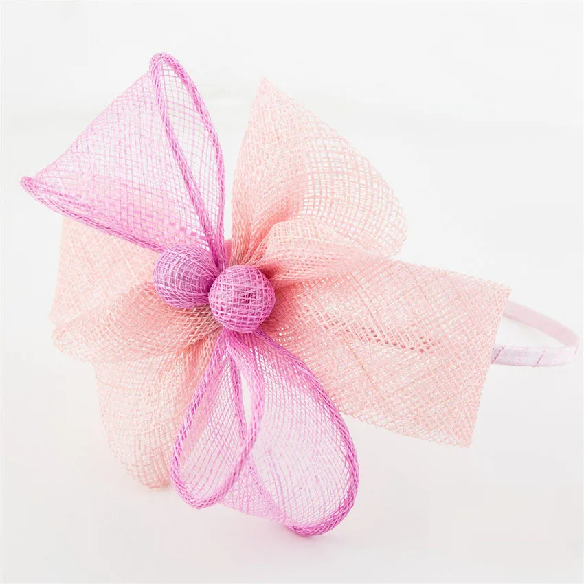 Shanfu Волос Fascinators Для женщин цветок Банданы для мужчин фуксия розовый Лаванда