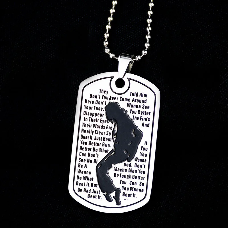 Michael Jackson Pendant Necklace Pop Star Singer Chain Fashion Stainless Metal Carving Necklace
Michael Jackson Pendant Necklace Pop Star Singer Chain Fashion Stainless Metal Carving Necklace
