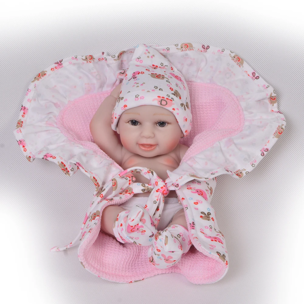 KEIUMI 11 Inch Reborn Girl Baby Doll Full Silicone Vinyl Tiny Smiling Newborn Princess Bebe Toy With Blanket Kids Birthday Gift
KEIUMI 11 Inch Reborn Girl Baby Doll Full Silicone Vinyl Tiny Smiling Newborn Princess Bebe Toy With Blanket Kids Birthday Gift