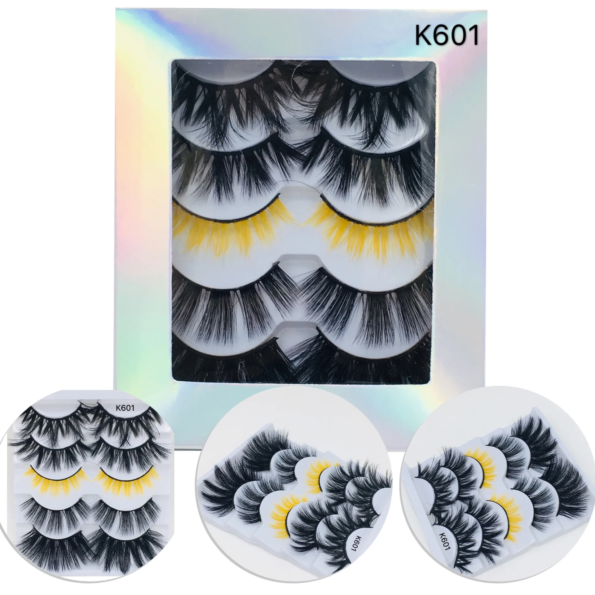 New 5 Pairs Colored Mixing Black 3D Mink Hair False Eyelashes Criss-cross Wispy Cross Fluffy Handmade Lashes Extension Tool
New 5 Pairs Colored Mixing Black 3D Mink Hair False Eyelashes Criss-cross Wispy Cross Fluffy Handmade Lashes Extension Tool