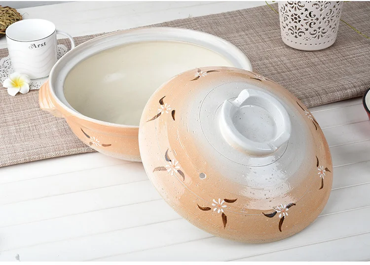 Sakura Japanese ceramic casserole soup rice pot soil household large caliber high temperature of fire hot pot Chinese cookware
Sakura Japanese ceramic casserole soup rice pot soil household large caliber high temperature of fire hot pot Chinese cookware