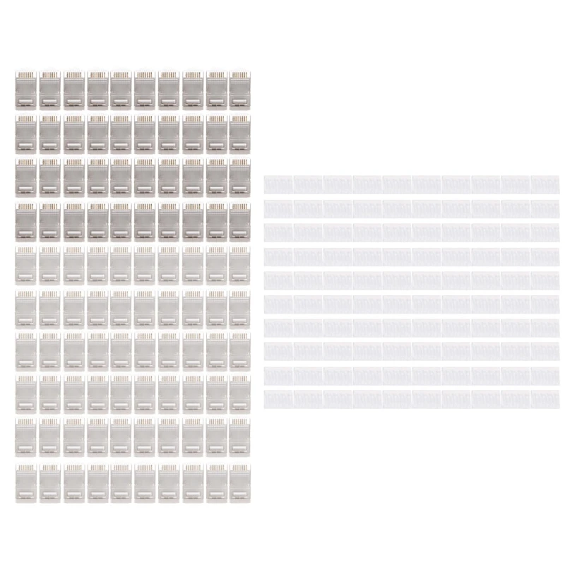 100Pcs RJ45 Network Connector CAT6 Modular Plugs Shielded Version With Loading Bar
100Pcs RJ45 Network Connector CAT6 Modular Plugs Shielded Version With Loading Bar