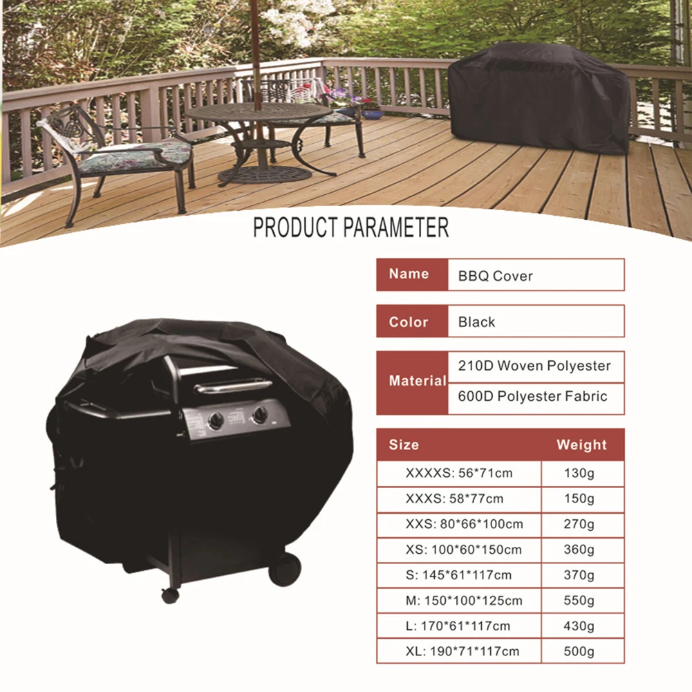 Waterproof UV Resistant BBQ Grill Barbecue Cover Anti Dust Barbecue Protector High quality
Waterproof UV Resistant BBQ Grill Barbecue Cover Anti Dust Barbecue Protector High quality