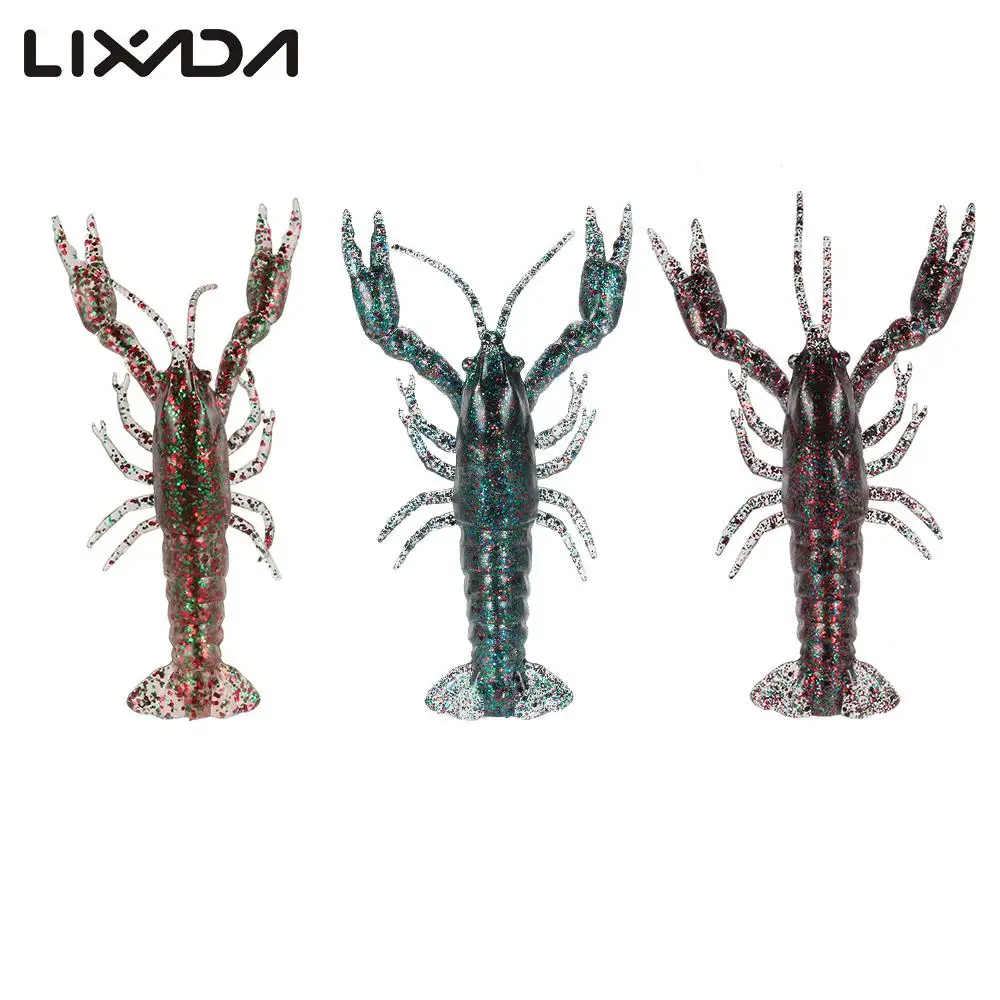 Lixada 3 шт. рыболовные приманки 12 см/19 г мягкие Раков на креветку лобстера коготь