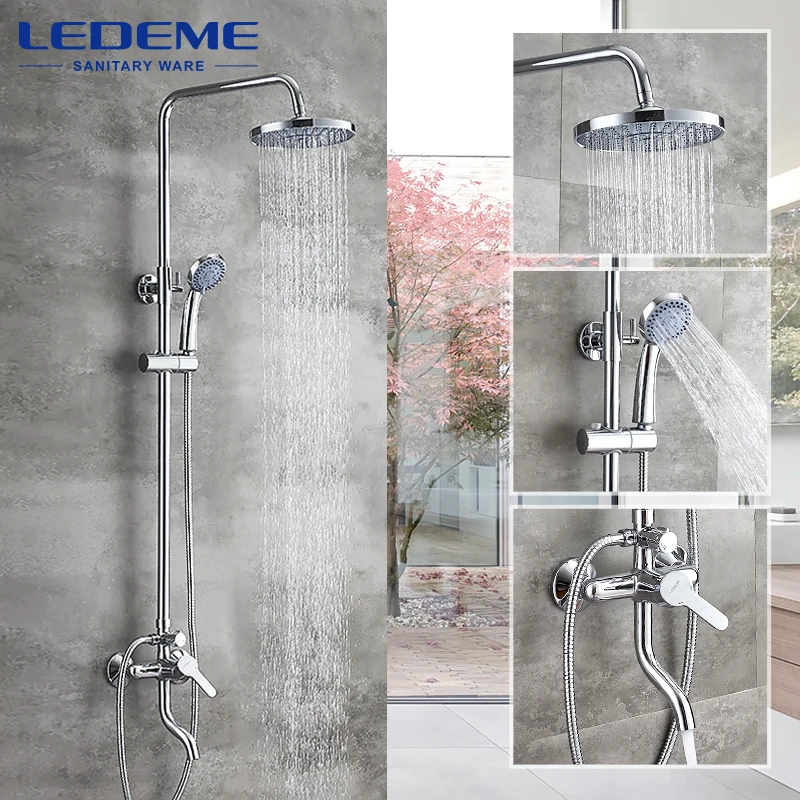 LEDEME New Arrival Bathroom Combination Basin Faucet and Shower Faucet Single Handle Cold and Hot Water Mixer L2403-1
LEDEME New Arrival Bathroom Combination Basin Faucet and Shower Faucet Single Handle Cold and Hot Water Mixer L2403-1