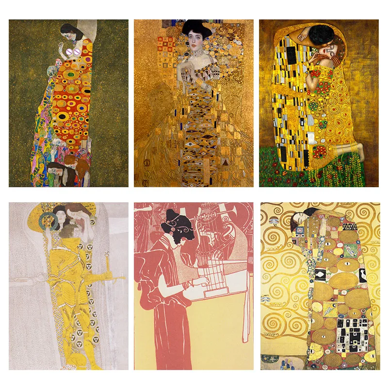 kiss By Gustav Klimt Oil Painting Canvas Wall Art For Living Room Adele Bloch-Bauer's Portrait Paintings Decorative Pictures
kiss By Gustav Klimt Oil Painting Canvas Wall Art For Living Room Adele Bloch-Bauer's Portrait Paintings Decorative Pictures