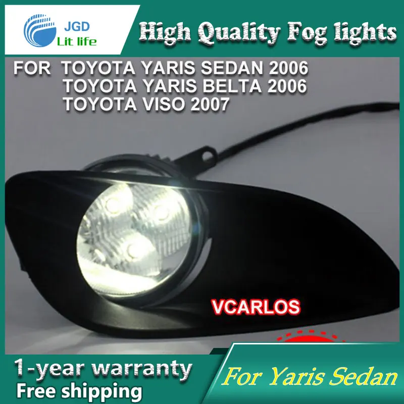 2 шт./пара Галогенные Противотуманные фары для Toyota Vios 2007 высокомощные