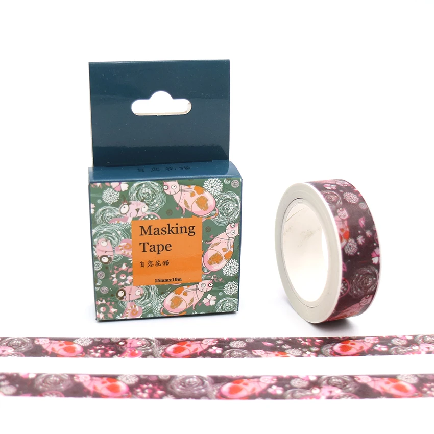 15mm*10m Box Package Kawaii Spotted Cat Washi Tape Masking Tape Decorative Scrapbooking Office Adhesive DIY Sticker Label Tape
15mm*10m Box Package Kawaii Spotted Cat Washi Tape Masking Tape Decorative Scrapbooking Office Adhesive DIY Sticker Label Tape