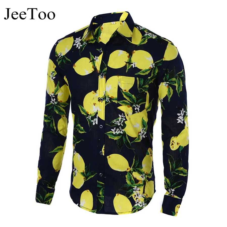 JeeToo Spring Mens Print Shirt Long Sleeve Regular Top Casual Cotton Dress Shirt Turn Down Collar Fashion Single Breasted Shirt
JeeToo Spring Mens Print Shirt Long Sleeve Regular Top Casual Cotton Dress Shirt Turn Down Collar Fashion Single Breasted Shirt
