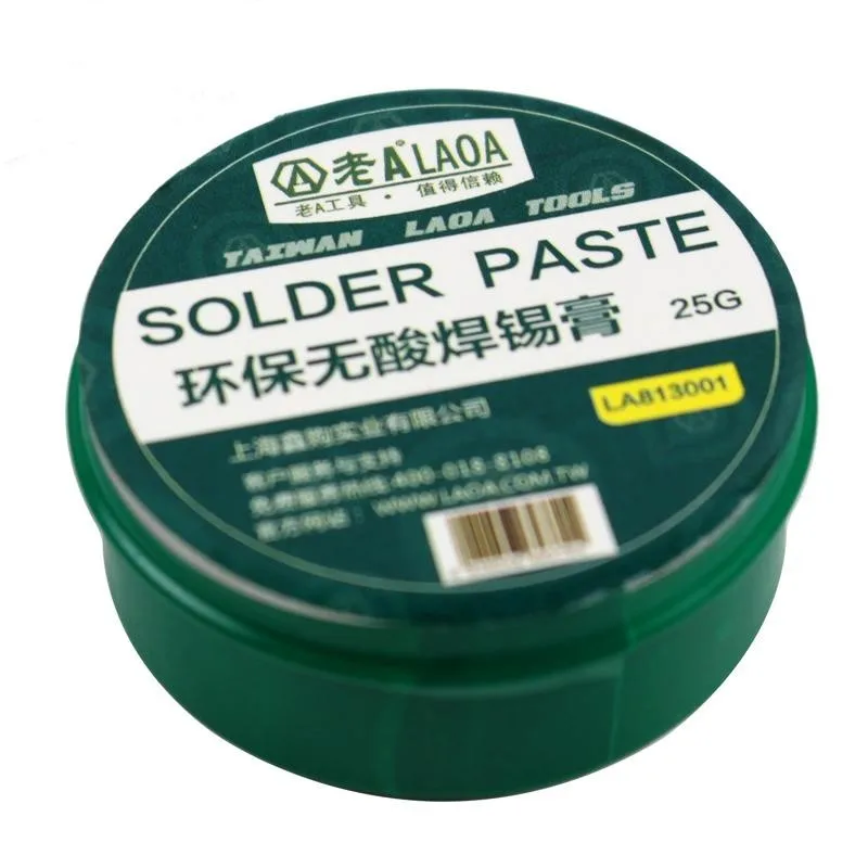 LAOA Soldering Paste no-Acid Mild Rosin Environmental SMD 25g/50g Flux Grease 10cc PCB Parts Welding Tool for Metalworking
LAOA Soldering Paste no-Acid Mild Rosin Environmental SMD 25g/50g Flux Grease 10cc PCB Parts Welding Tool for Metalworking