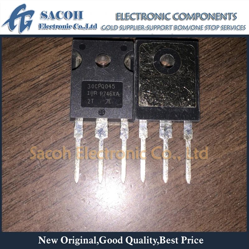 Free Shipping 10Pcs 30CPQ045 30CPQ045PBF 30CPQ040 30CPQ035 TO-247 30A 45V Schottky Rectifier
Free Shipping 10Pcs 30CPQ045 30CPQ045PBF 30CPQ040 30CPQ035 TO-247 30A 45V Schottky Rectifier