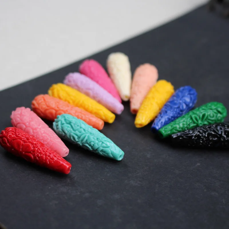 10Pieces/Lot Drop Shape 27mm 33mm 40mm Artificial Coral beads Large Coral Flower beads Cabochon Mix color for Earring making
10Pieces/Lot Drop Shape 27mm 33mm 40mm Artificial Coral beads Large Coral Flower beads Cabochon Mix color for Earring making