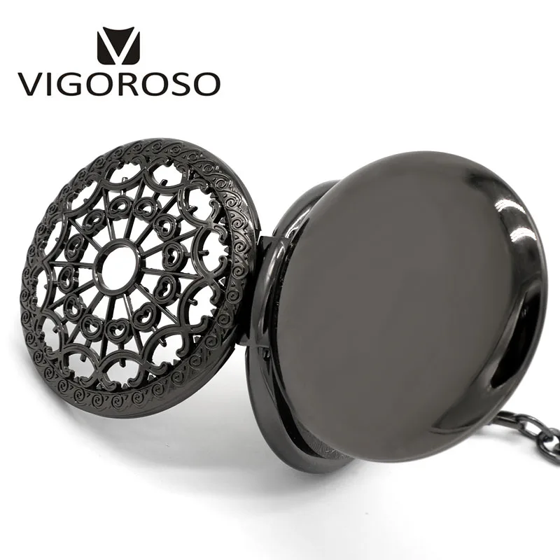 Винтажные модные Механические карманные часы скелетоны с цепочкой|pocket watch