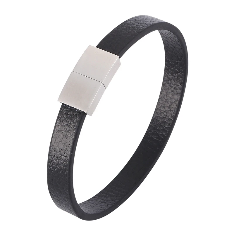 Fashion Men Jewelry Trendy Black Brown Leather Bracelet Male S.Steel Magnetic Clasp Simple Leather Bangles Bracelets New SP0396
Fashion Men Jewelry Trendy Black Brown Leather Bracelet Male S.Steel Magnetic Clasp Simple Leather Bangles Bracelets New SP0396
