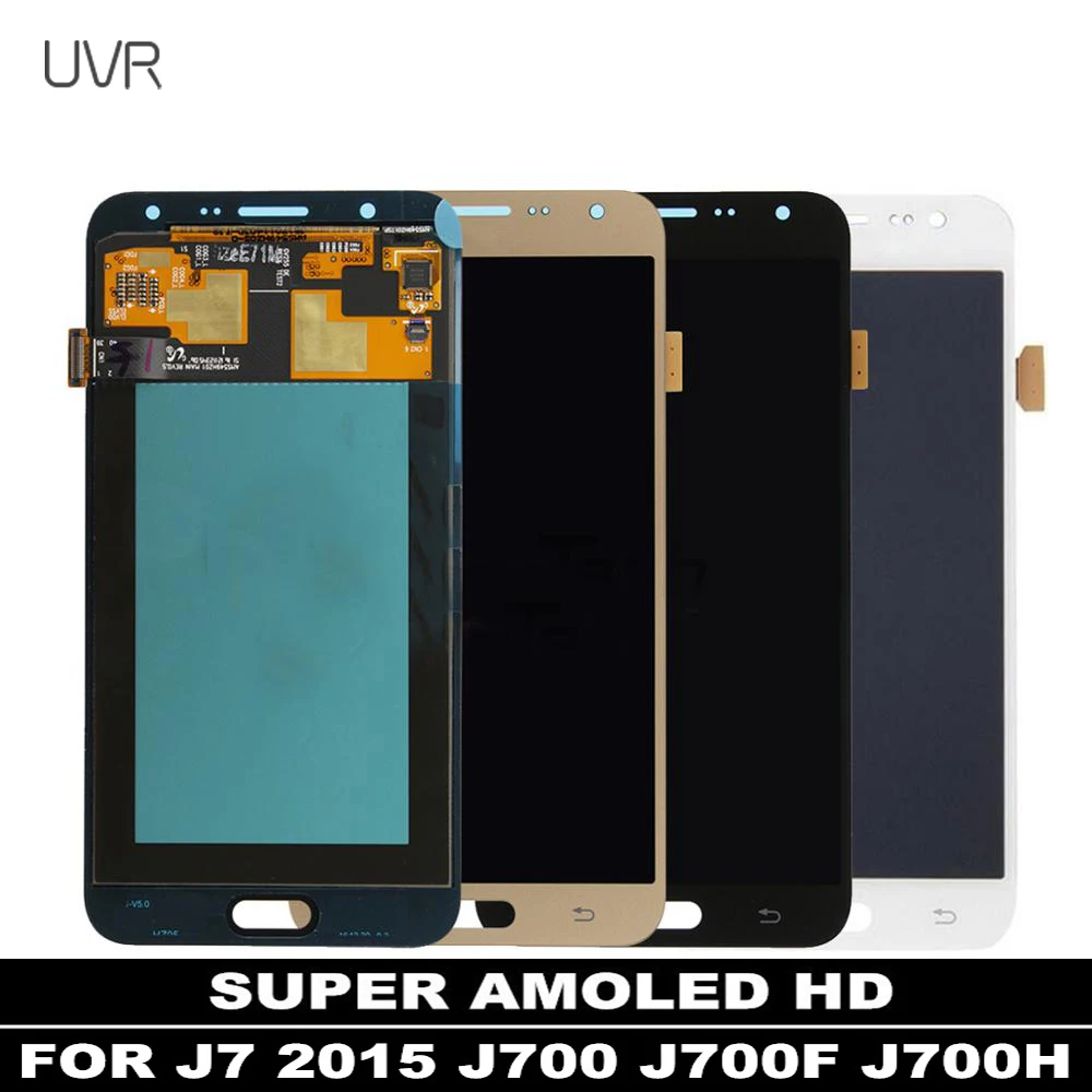 Super AMOLED LCD For Samsung Galaxy J7 2015 J700 J700F J700H J700M LCDS Display Touch Screen Digitizer Assembly with Sticker | Мобильные
