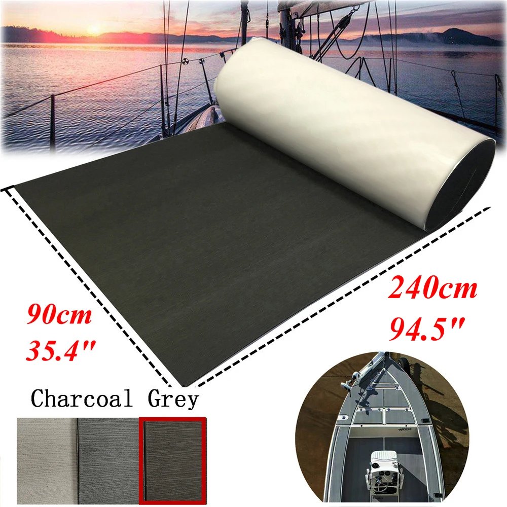 Charcoal Grey Boat Teak Decking Sheet Marine Flooring With Adhesive Carpet EVA Foam Mat Pad 90x240cm Yacht Boats Accessories
Charcoal Grey Boat Teak Decking Sheet Marine Flooring With Adhesive Carpet EVA Foam Mat Pad 90x240cm Yacht Boats Accessories