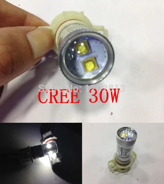 Бесплатная доставка 2 шт. чипы Cree Led 30 Вт Ps19w PS24W H16 светодиодные фасветодиодный
