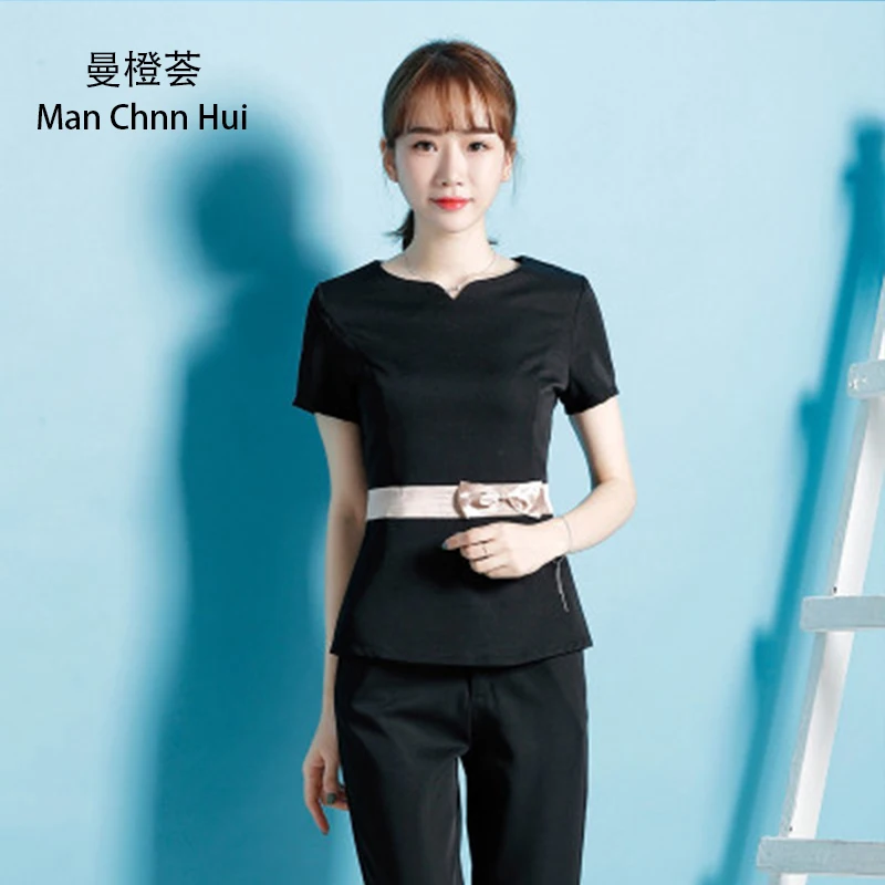 spa uniform beauty Women Workwear Hotel Beauty Salon Nurse Uniform Front coat and Pants Suit
spa uniform beauty Women Workwear Hotel Beauty Salon Nurse Uniform Front coat and Pants Suit