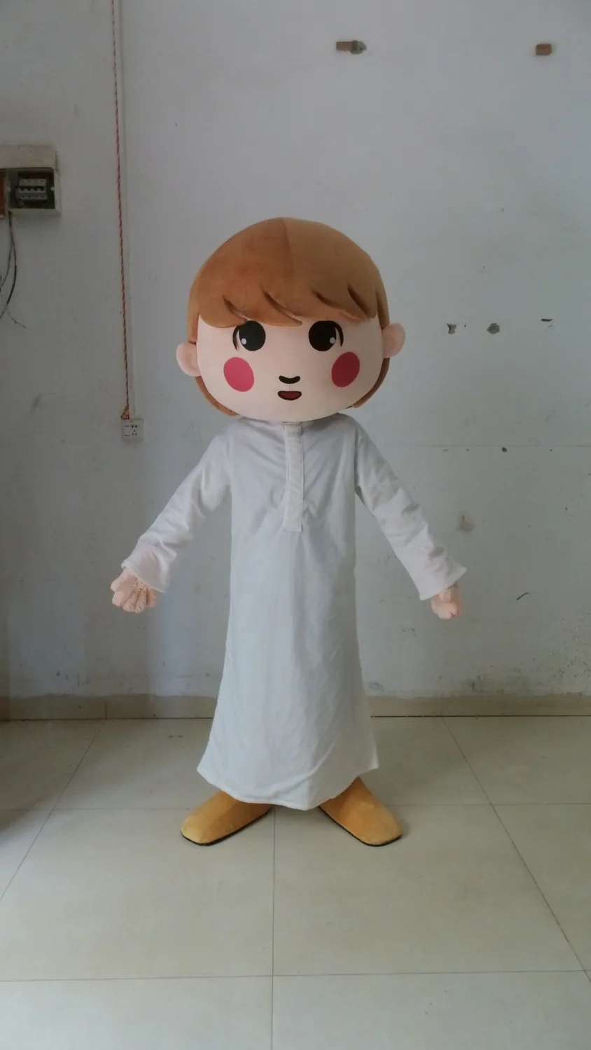 2019 High quality white clothes arabic boy mascot costume for Halloween party costumes
2019 High quality white clothes arabic boy mascot costume for Halloween party costumes